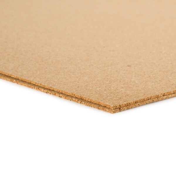 Natural cork underlayment sheets